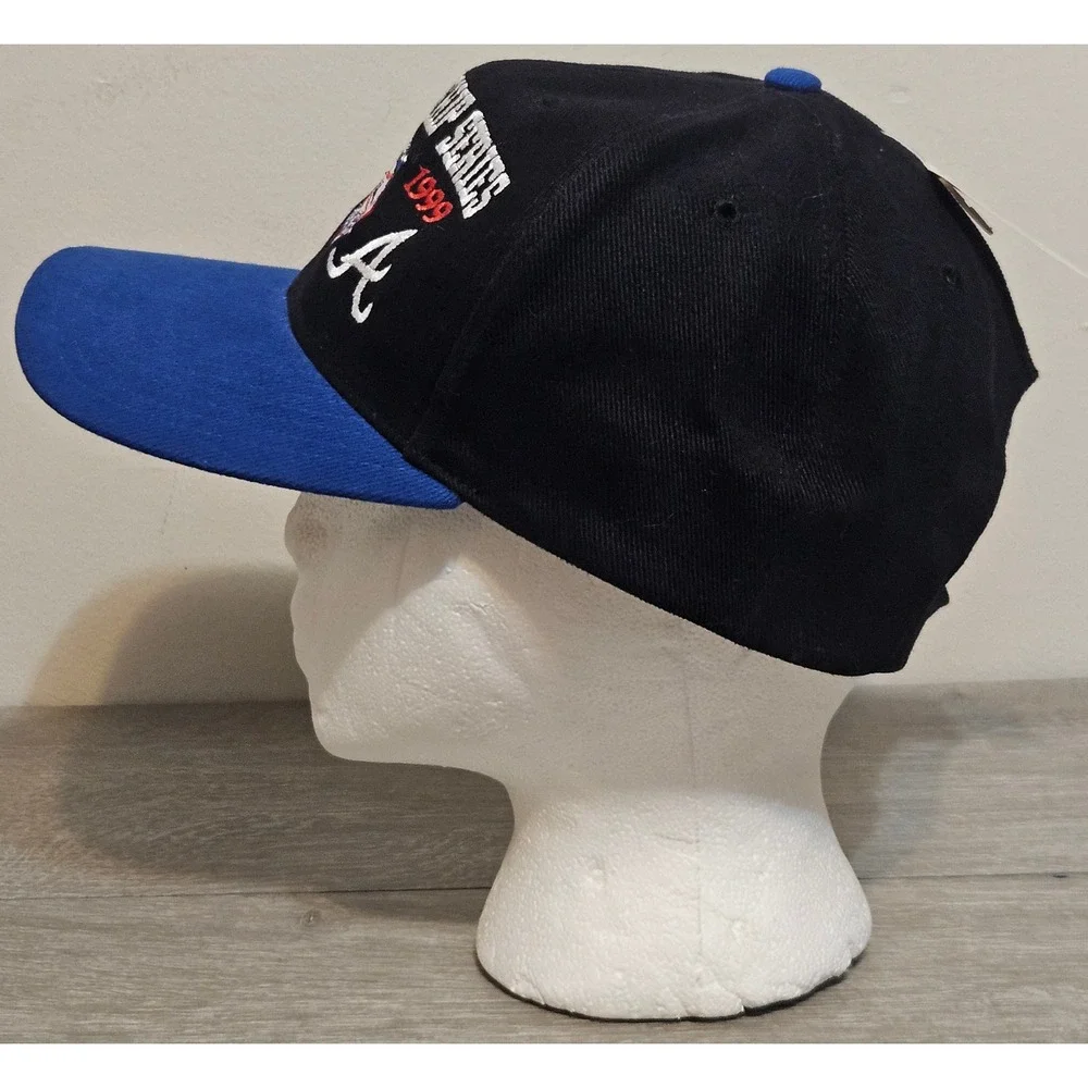 Vtg 90s 1999 Hat‎ Atlanta Braves NY Mets Championship Series New York MLB Twins